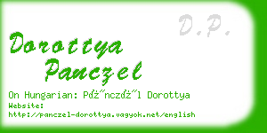 dorottya panczel business card